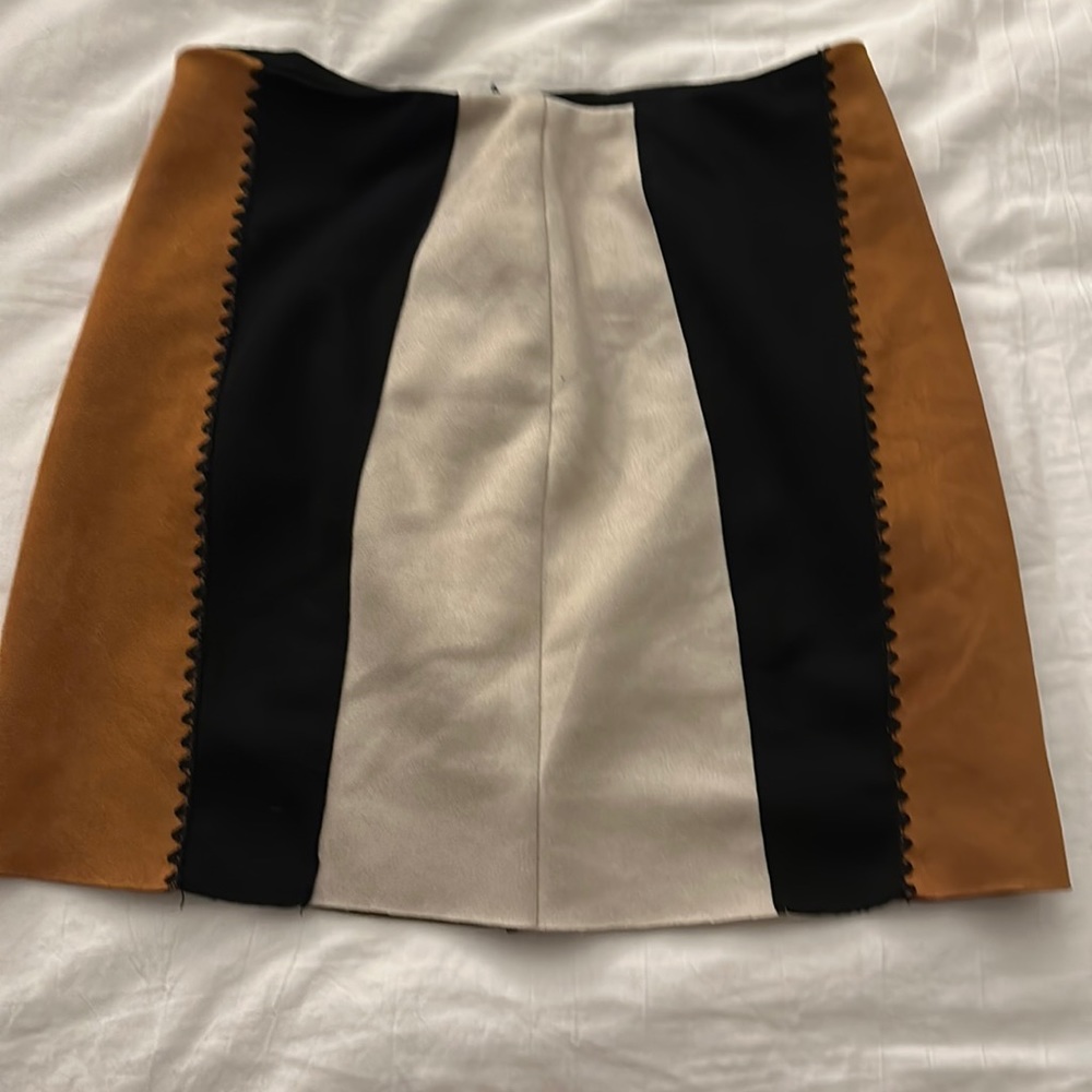 Suede skirt